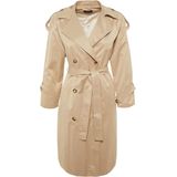 Trenchcoat - Gevoerd - Katoen/Polyester - Inclusief Riem