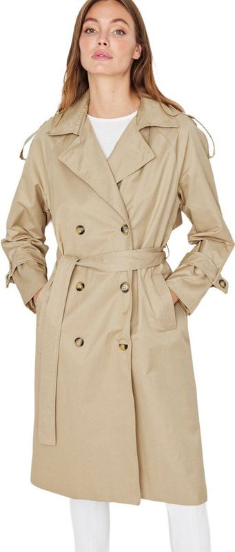 Trenchcoat - Gevoerd - Katoen/Polyester - Inclusief Riem