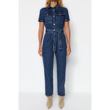 Trendyol - Twoss20Tu0156 - Denim Overall - Blauw