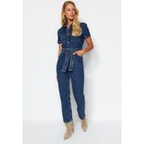 Trendyol - Twoss20Tu0156 - Denim Overall - Blauw