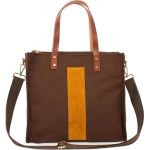 hcanss Canvas Shopper Bag Shopping Bag / Tote Bag for Women (Bruin)