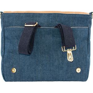hcanss Jean Messenger Crossbody Bag Messenger Bag for Men and Women (Blue Jean)