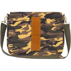 hcanss Camuflage Messenger Crossbody Bag Messenger Bag for Men and Women (Anthracite)
