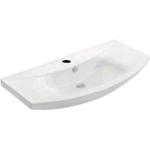 Zero Wastafel voor badkamermeubel 97x51cm wit