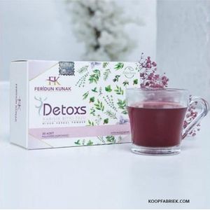 Dr. Feridun Kunak Detox-thee, Gezonde en effectieve detox-ervaring, Halal, Gemengd Kruidenpoeder, Kruidenthee