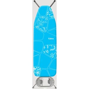 Silva Strijkplankhoes XL - 100% Katoen Molton 5mm - Turquoise - Strijkplankovertrek - 50 x 140cm