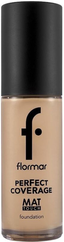 Flormar - Perfect Coverage Mat Touch Foundation - Matterende Make-up - Tint 301 Soft Beige - 30 ml