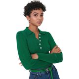 Trendyol - Geribbelde Gebreide Trui - Roze