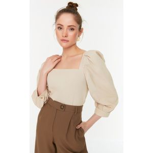 TrendYol - Ruit Blouse - Geweven - 3/4-Mouwen - Casual