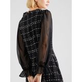 Mini-Jurk - Zwart - 40% Polyester 39% Katoen 17% Viscose 4% Acryl