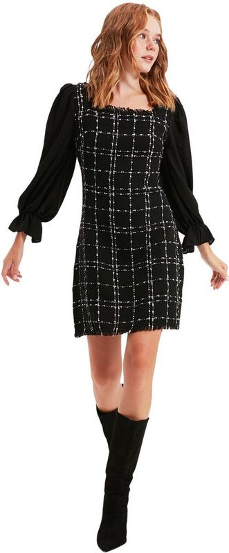 Mini-Jurk - Zwart - 40% Polyester 39% Katoen 17% Viscose 4% Acryl