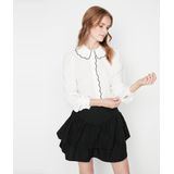 Trendyol - Geweven Overhemd - Wit - Normale Pasvorm - Borduursel