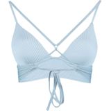 Trendyol - TBESS21BU0010 - Driehoekige Push-up Bikinitop - Blauw