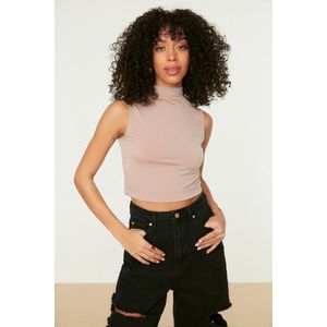 Blouse - Kreukstof - Zwart - 95% Polyester, 5% Elastaan