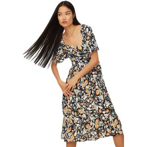 Trendyol - Midi A-lijn Jurk - Donkerblauw - 100% Viscose
