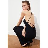 Trendyol - Glam Collection - Jumpsuit - Zwart - Regular Fit