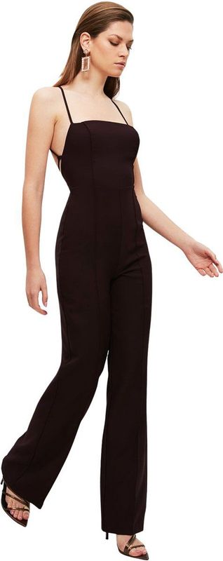 Trendyol - Glam Collection - Jumpsuit - Zwart - Regular Fit