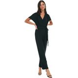 Trendyol - Jumpsuit - Bordeauxrood - Met Kraag en Dubbele Rij Knopen