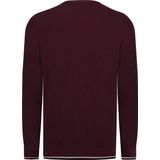 Jimmy Sanders - V Trui - Pruim - 100% Katoen