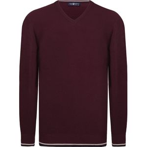 Jimmy Sanders - V Trui - Pruim - 100% Katoen