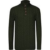 Jimmy Sanders - Cardigan - Groen - Heren - 2XL