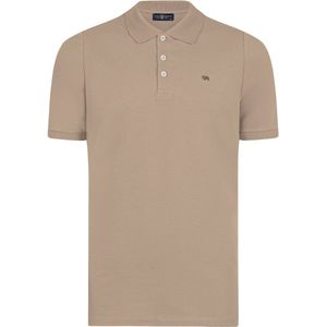 Jimmy Sanders - Polo Shirt - Beige - Korte Mouw - Katoenen Pique