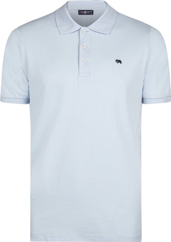 Jimmy Sanders - Poloshirt - Navy - Knoopsluiting - Kwartmouw