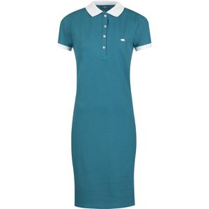 Jimmy Sanders - Jurk - Olijfgroen - Katoen - Knoopsluiting - Knielengte