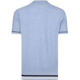 Jimmy Sanders - Polo Shirt - Blauw - Korte Mouwen - 100% Katoen