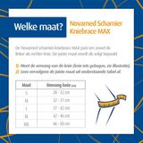 Novamed scharnier kniebrace MAX met extra gekruiste banden