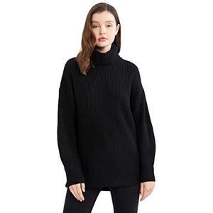 DeFacto Dames Tunic Shirt, zwart, XS