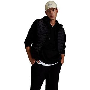 DeFacto Fur Vest voor heren, zwart, XS