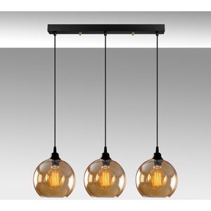 Arabic House Hanglamp Goud Glas 3-Lichts - Metaal/Glas