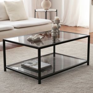 Arabic House - Astro - Salontafel - Smoke - Zwart - Metaal/Glas