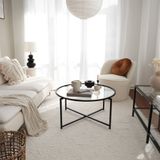 Locelso Salontafel | 100% Gehard Glas | Mat Zwart