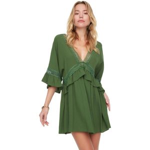 Jurken - Zomerjurk - Viscose/Polyester - Minilengte - Lange Mouwen