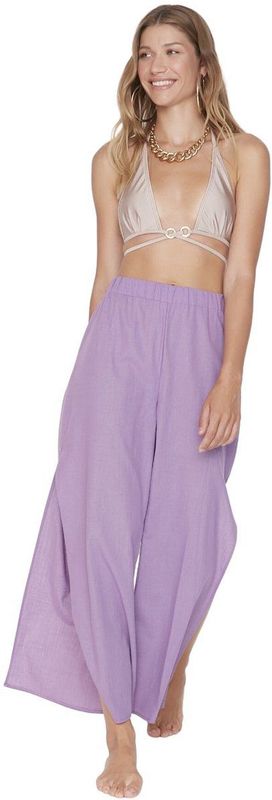 Trendyol Kaneel Geweven Gevlamde Katoenen Strandbroek Tbess21Pl0493