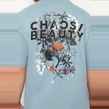 Trendyol - T-shirt - Beige - 100% Katoen - Oversized Fit Met Print