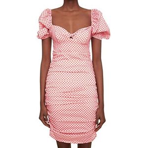 Trendyol Dames veelkleurige drapeli cocktailjurk, meerkleurig, 40