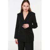 Blazer - Effen - Licht Gevoerd - Slanke Pasvorm - Lange Mouwen