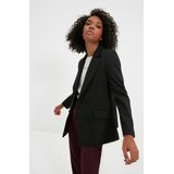 Blazer - Effen - Licht Gevoerd - Slanke Pasvorm - Lange Mouwen