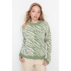 Trendyol TWOAW22KZ0499 Sweater voor dames, Mint, S, Munt, S