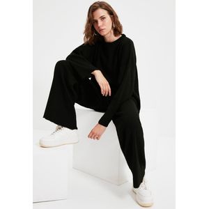 Trendyol Bruine Brede Geribbelde Basisset Met Onder- En Bovenstuk Twoss20Au0084