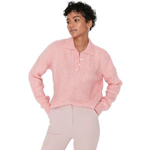 Trendyol Acryl Trui - Roze - Regular S Pink, roze, S