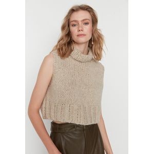 Trendyol - Mouwloze Trui - Steen - Dames