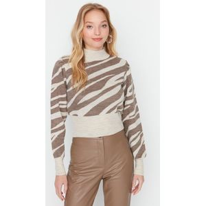 Trendyol Acryl Trui - Beige - Regular S Beige, Beige, S