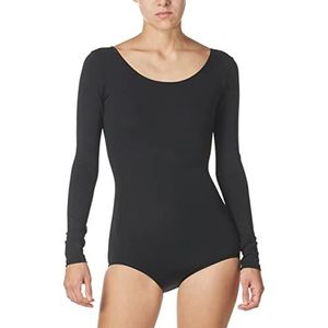 Capezio Dames Team Basic Lange Mouw Turnpakje, Zwart, XL