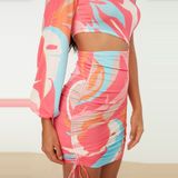 Trendyol - Gedetailleerde Damesjurk - Multicolor