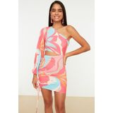 Trendyol - Gedetailleerde Damesjurk - Multicolor