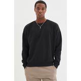 Trendyol TMNAW22SW0796 Volwassenen Mannen Sweatshirt Single pack - Zwart